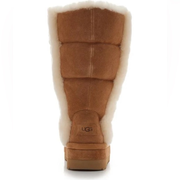 Women's Brown Classic Chillapeak Tall Shearling Platform Boot - Picture 4 of 5